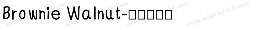 Brownie Walnut字体转换